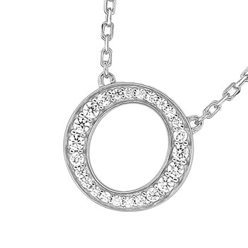 Collier Femme - Oxyde de zirconium - Argent 925 - Longueur : 42 cm