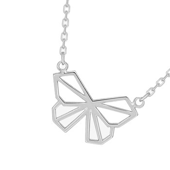 Collier Femme - Argent 925 - Longueur : 42 cm - Papillon