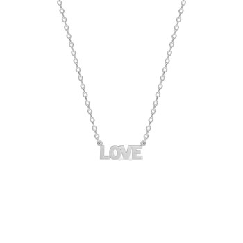 Collier love Femme - Argent 925 - Longueur : 42 cm