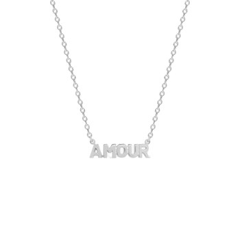 Collier amour Femme - Argent 925 - Longueur : 42 cm