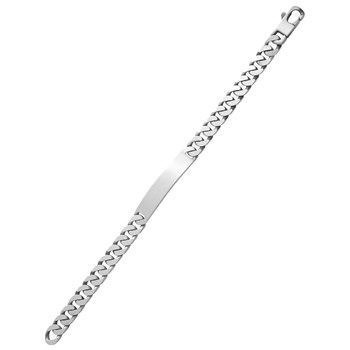 Rand Mannen 20 cm - Zilver 925 - Breedte 8 mm