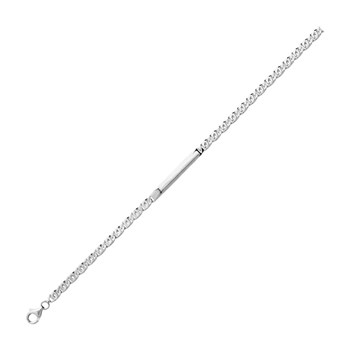 Rand Mannen 18 cm - Zilver 925 - Breedte 4 mm