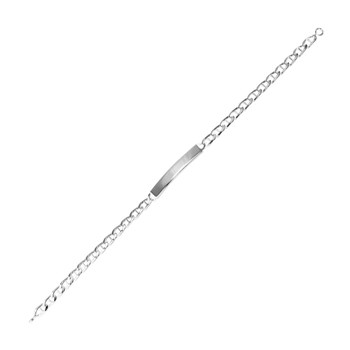 Rand Mannen 18 cm - Zilver 925 - Breedte 4 mm