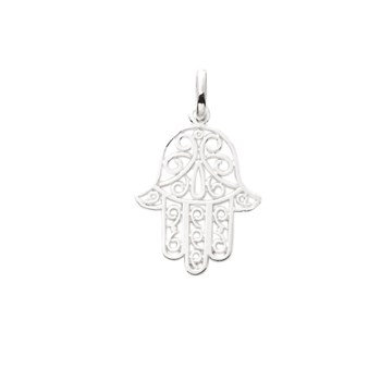 Pendentif mixte - Argent 925 - Main de Fatma