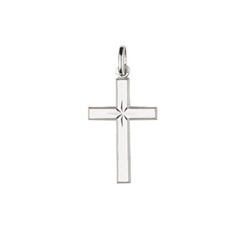 Pendentif mixte - Argent 925 - Croix