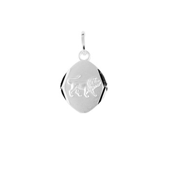 Pendentif mixte - Argent 925 - Signe Astrologique - Lion