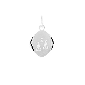 Pendentif mixte - Argent 925 - Signe Astrologique - Balance