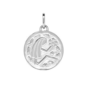Pendentif mixte - Argent 925 - Signe Astrologique - Vierge