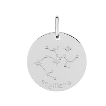 Pendentif mixte - Argent 925 - Signe Astrologique - Constellation du Sagittaire