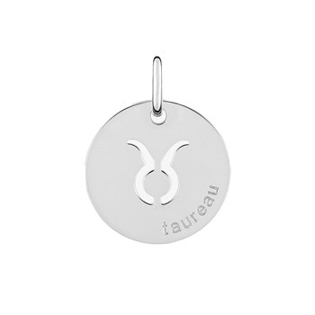 Pendentif mixte - Argent 925 - Signe Astrologique - Taureau
