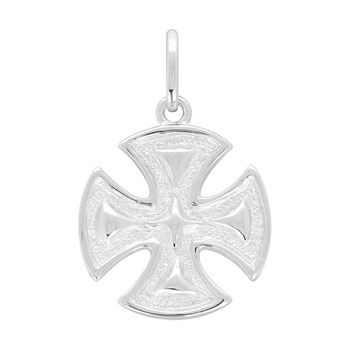 Pendentif mixte - Argent 925 - Croix Occitane