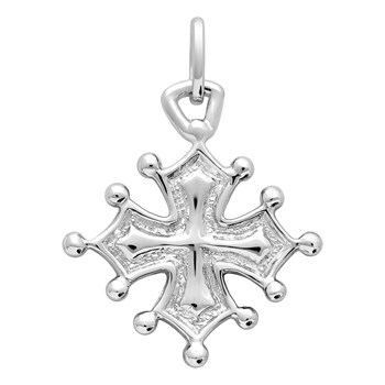 Pendentif femme - Argent 925 - Croix Occitane
