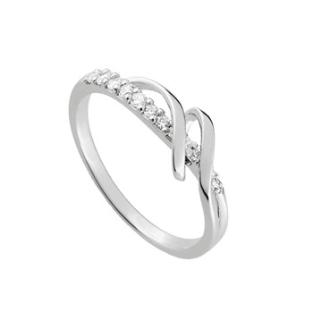 Bague femme - Argent 925 - Oxyde de zirconium