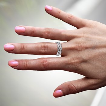 Bague femme - Oxyde de zirconium - Argent 925