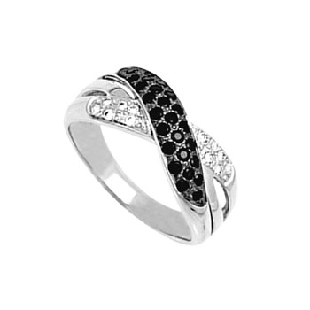 Bague femme - Oxyde de zirconium - Argent 925