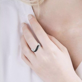 Bague femme - Oxyde de zirconium - Argent 925