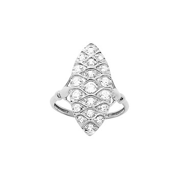 Bague femme - Oxyde de zirconium - Argent 925