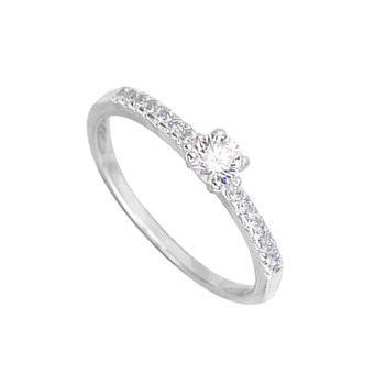 Bague femme - Oxyde de zirconium - Argent 925