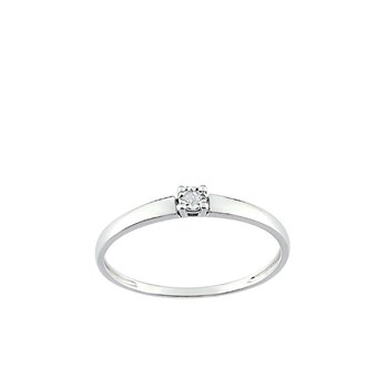 Bague Femme - Or 9 Carats - Diamant 0.015 Carats