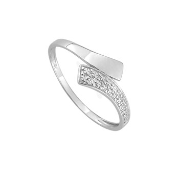 Bague Femme - Or 9 Carats - Diamant 0.012 Carats
