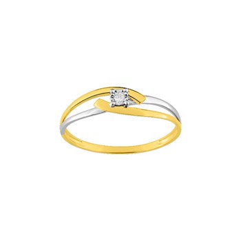 Bague Femme - Or 9 Carats - Diamant