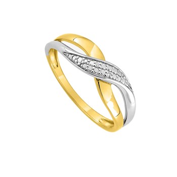 Bague Femme - Or 9 Carats - Diamant 0,01 Carats
