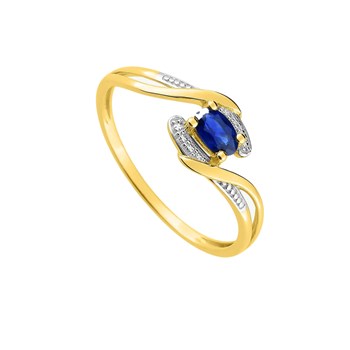 Bague Femme - saphir - Or 9 Carats