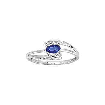 Bague Femme - saphir - Or 9 Carats