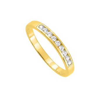 Bague Femme - Oxyde de zirconium - Or 9 Carats