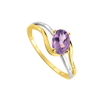 Bague Femme - améthyste - Or 9 Carats