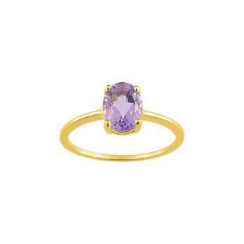 Bague Femme - améthyste - Or 9 Carats