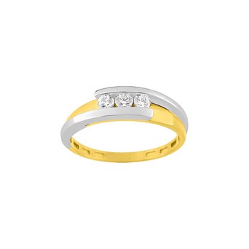 Bague Femme - Oxyde de zirconium - Or 9 Carats