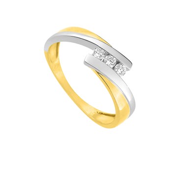 Bague Femme - Oxyde de zirconium - Or 9 Carats