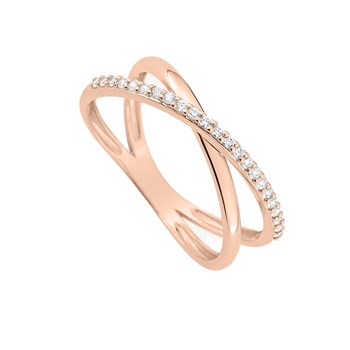 Bague Femme - Oxyde de zirconium - Or 9 Carats