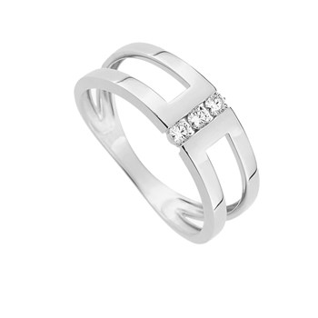Bague Femme - Oxyde de zirconium - Or 9 Carats