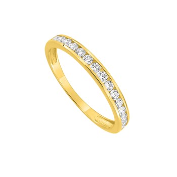 Bague Femme - Oxyde de zirconium - Or 9 Carats