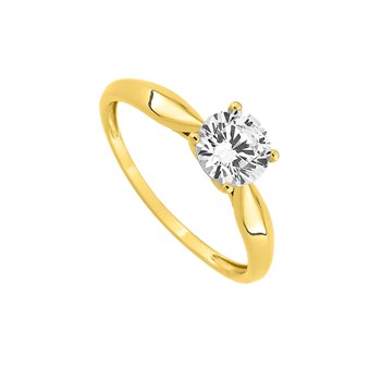 Bague Femme - Oxyde de zirconium - Or 9 Carats