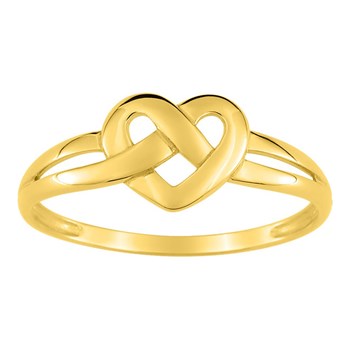 Bague femme - Or 9 Carats - Coeur