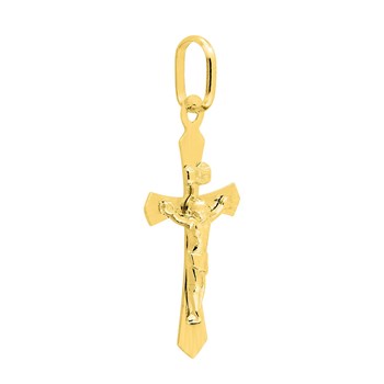 Pendentif - Or 18 Carats - Croix avec Christ