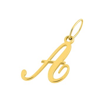 Pendentif Lettre A - Or 18 Carats