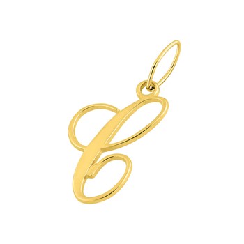 Pendentif initiale C - Or 18 Carats