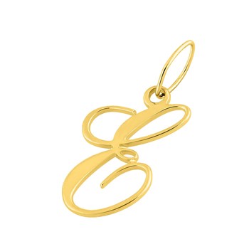 Pendentif initiale E - Or 18 Carats