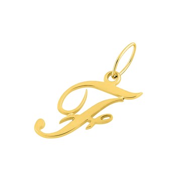 Pendentif initiale F - Or 18 Carats
