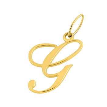Pendentif initiale G - Or 18 Carats