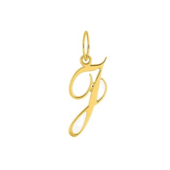Pendentif Lettre J - Or 18 Carats
