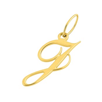 Pendentif Lettre J - Or 18 Carats