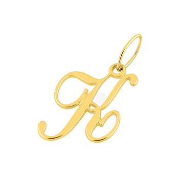Pendentif initiale K - Or 18 Carats