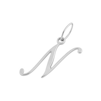 Pendentif initiale N - Or 18 Carats