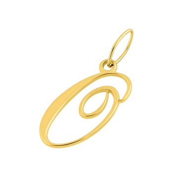 Pendentif initiale O - Or 18 Carats