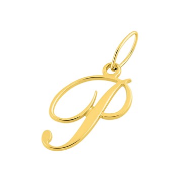 Pendentif initiale P - Or 18 Carats